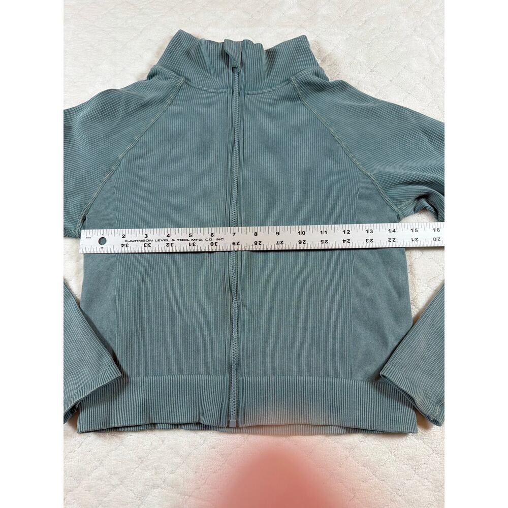 Fabletics Ribbed Full Zip Up Jacket - Size Large … - image 4